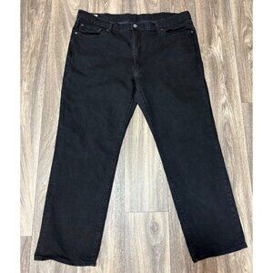 LEVI'S 541 PREMIUM MENS PLUS SIZE BLACK JEANS W42 X L32